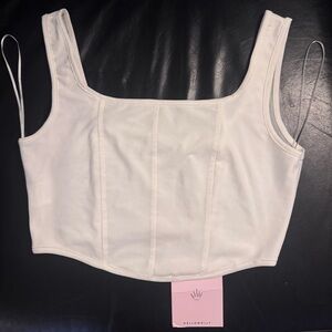 Hello Molly Heart Crop Top- NWT size L